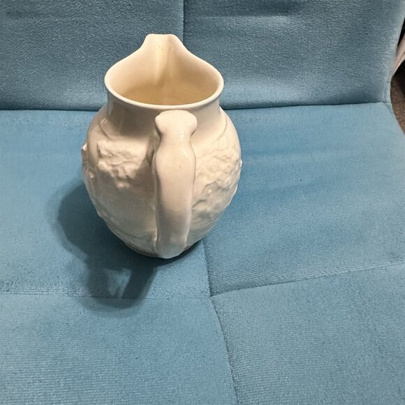 Wedgwood Etruria Pitcher Jug Dog Handle Hunt Scene Horse Off White 4" - Picture 3 of 8